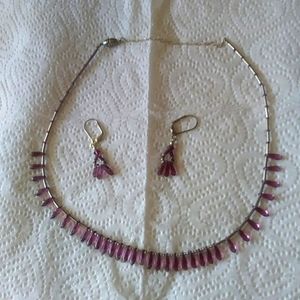 Necklace & earrings